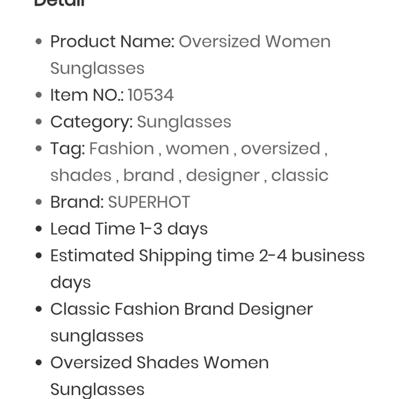 OVERSIZED DESIGNER STYLE SUNGLASSES 🕶😎 with soft case - Picture 11 of 11